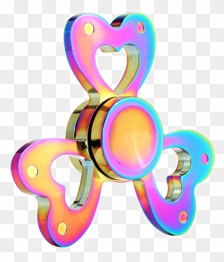 Rainbow Fidget Spinner Download Png Image - Love Fidget Spinner Clipart