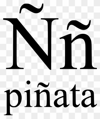 Spanish Alphabet N Clipart