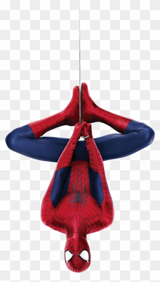 Spiderman Superhero Wall Spider-man Comics Decal Iron - Spiderman Hanging Upside Down Clipart