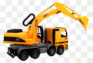 Car Crane Excavator Machine Toy - Car Toys Png Clipart