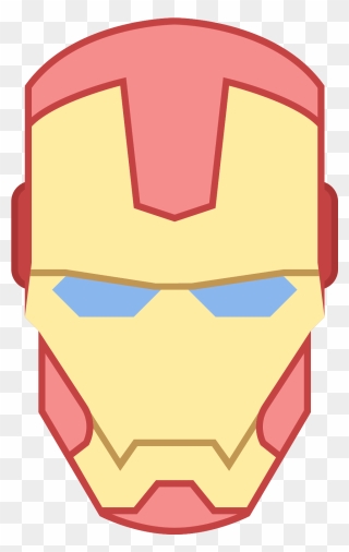 Masks Clipart Ironman - Iron Man Face Clipart - Png Download