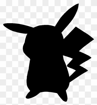 Pikachu Pokémon Go Silhouette Drawing - Pikachu Whos That Pokemon Clipart