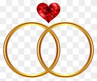 Gold Wedding Ring Icon Clipart