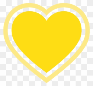 Heart Clipart Yellow - Png Download