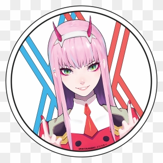 Download Bad Ass Zero Two Car Freshener [candied Spice] - Zero Two Logo Png Clipart