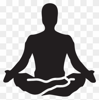 Yoga Meditation Clip Art - Transparent Meditate Clipart - Png Download