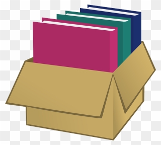 Locker Clipart Organized, Locker Organized Transparent - Book In Box Clipart - Png Download