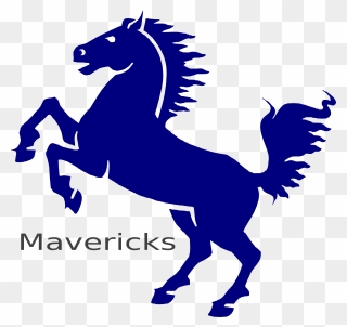 Mavericks Clip Art At - Blue Horse Clipart - Png Download