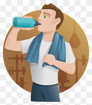 Drinking Water Vector Png Clipart