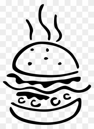 Vector Illustration Of Fast Food Hamburger Meal In - Hamburger Png Vector Clipart