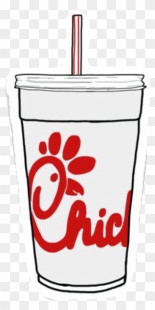 #vsco #aesthetic #chickfila #drink #red #white #straw - Chick Fil A Sticker Clipart