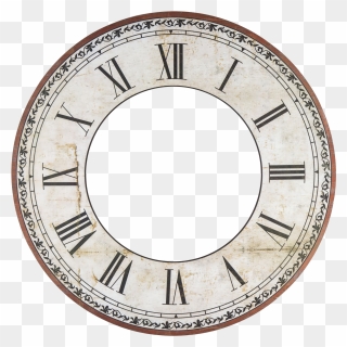 Old Clock Without Hands Clipart