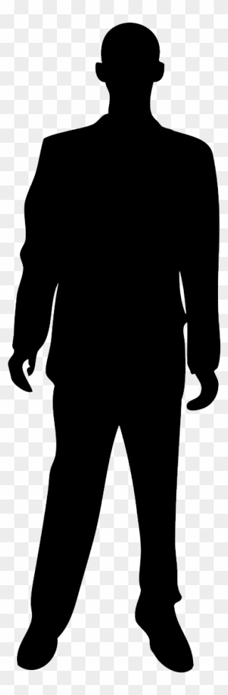 Silhouette Person Royalty-free - Silhouette Man Standing Png Clipart