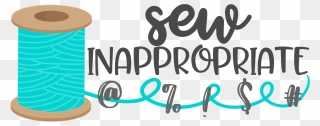Sew Inappropriate - Feminist Machine Embroidery Designs Clipart