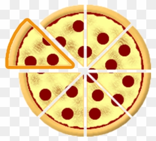 Pizza Fraction Clipart - Png Download