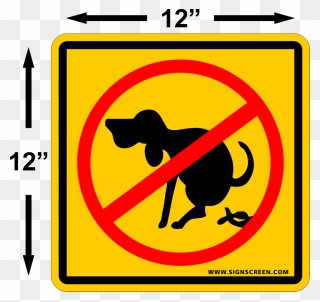 No Dog Poo Sign Png Clipart