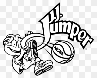 J J Jumper Logo Black And White - Illustration Clipart