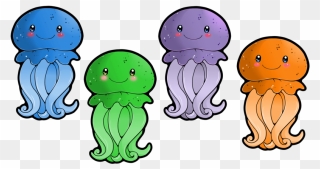 Clipart Jellyfish - Jellyfish Clipart Free - Png Download