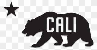 Flag Of California California Grizzly Bear California - Forest Animals Silhouette Png Clipart