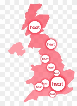 Transparent Conversation Heart Clip Art - United Kingdom Map Simple - Png Download