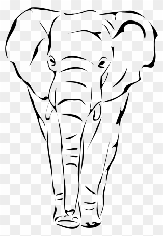 Bath Drawing Elephant For Free Download - Elephant Drawing Clipart