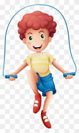 Clipart Resolution 509*800 - Boy Skipping - Png Download