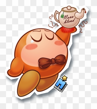 Plate Clipart Waiter - Kirby Waddle Dee Fanart - Png Download