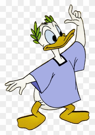 Donald Duck Clipart - Donald Duck Rome - Png Download