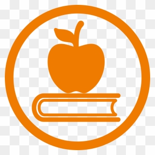 Orange Community Education Icon Clipart