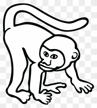 Thumb Image - Monkey Clipart Black And White Png Transparent Png