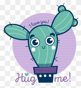Hug Me I Love You - Cartoon Clipart