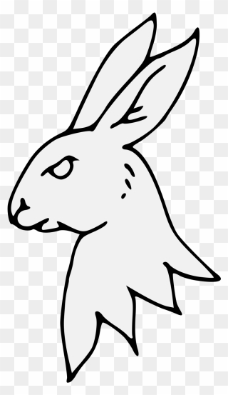 Rabbits Drawing Head Transparent Png Clipart Free Download - Drawing Of Hare Head