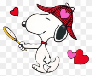 Snoopy-sherlock - Snoopy Free Valentines Clip Art - Png Download