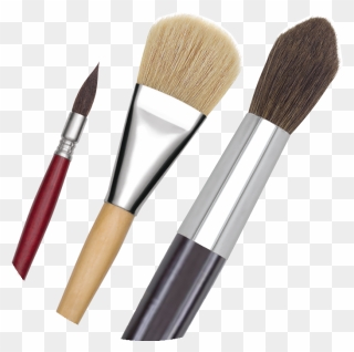 Transparent Painting Easel Clipart - Makeup Brushes - Png Download