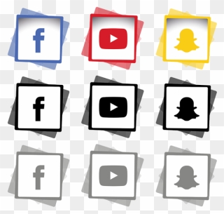 Social Icon Pack Clipart Clipart Stock Hd Hexagon Clipart - Social Media Png Free Transparent Png