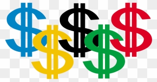 Pics Of Dollar Signs - Money And The Olympics Clipart