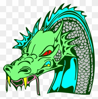 Green Dragon Head Png Clipart