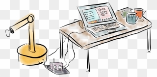 Computer Desk Clipart