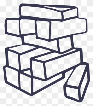 Jenga Clipart Black And White , Png Download - Jenga Clipart Black And White Transparent Png