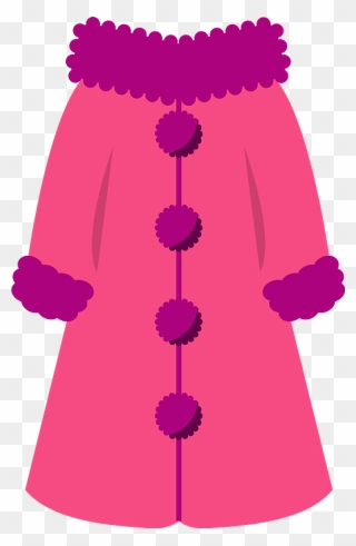 Pink Coat Clothing Clipart - フリー 素材 洋服 レディース - Png Download