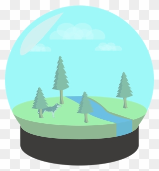 Wolf Ecosystem Glass - Ecosysteem Png Clipart