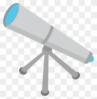 Telescope Emoji Clipart - Spotting Scope - Png Download