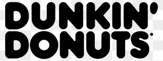 Dunkin Donuts Clipart Black And White - Dunkin Donuts Logo White - Png Download