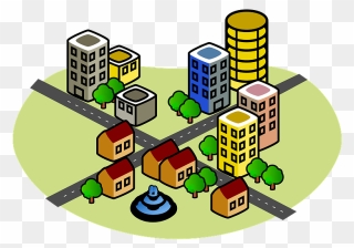 City Before Earthquake/disaster Clipart - Clip Art Pictures Of City - Png Download