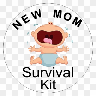 Survival Clipart Navigation - New Mom Survival Kit Label - Png Download