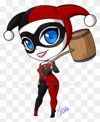 Cat Woman Clipart Picture Royalty Free Download Image - Harley Quinn Cartoon Chibi - Png Download