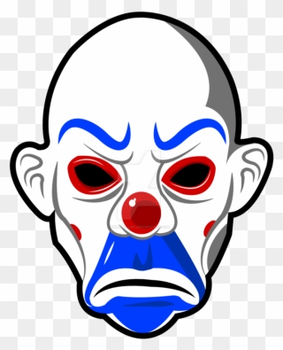 Joker Mask Png Vector, Clipart - Transparent Joker Face Png