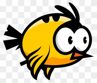 Smiley,artwork,yellow - Flappy Bird Png Clipart