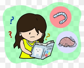Lisa Confused With The Options For Orthodontic Treatments - Orthodontic Retainer Clip Art - Png Download