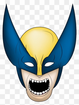 Wolverine Mask Png - Cartoon Clipart
